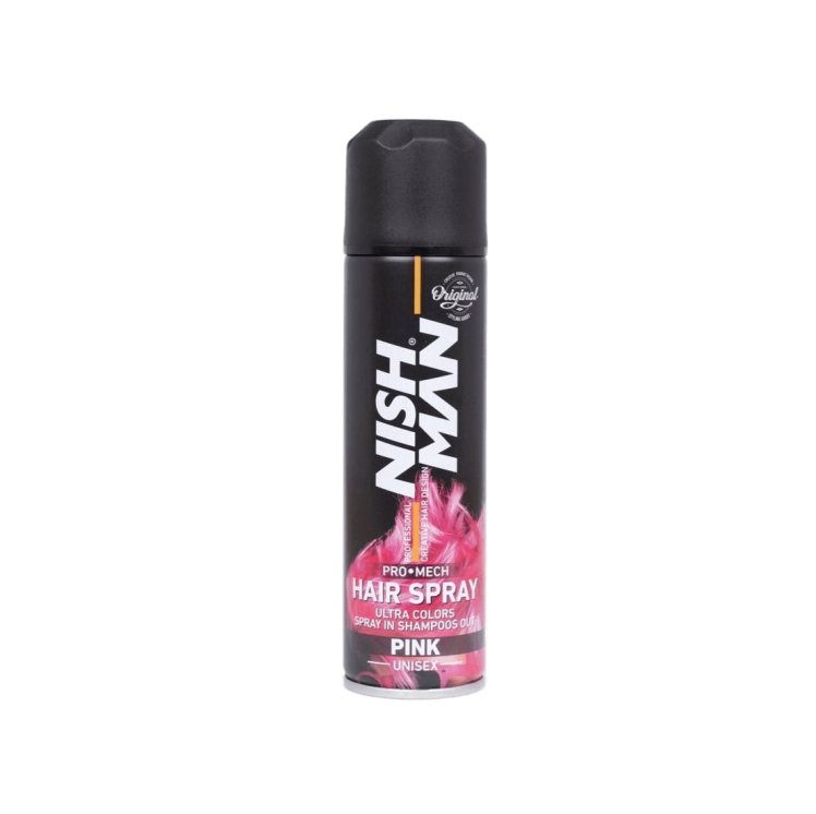 اسپری رنگ مو نیش من (صورتی) حجم 150 میلی لیتر - NISHMAN Hair color spray (PINK) 150 ml