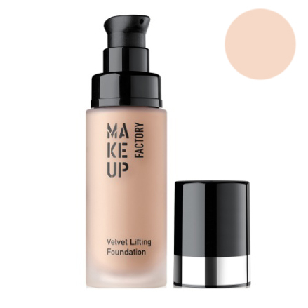  کرم پودر مخملی ضد چروک (ولوت لیفتینگ) میکاپ فکتوری شماره 10 (رزی بژ) - MAKE UP FACTORY VELVET LIFTING FOUNDATION 10 (ROS 