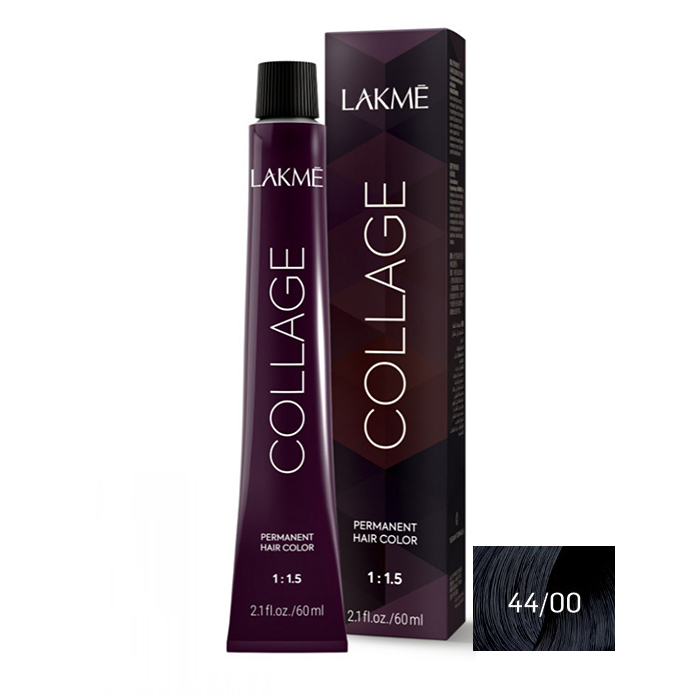 رنگ مو لاکمه سری کلاژ شماره 44/00 ( قهوه ای متوسط قوی ) - Lakme Collage Hair Color