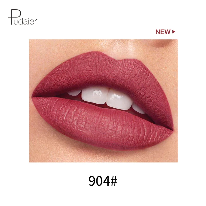  رژ لب مایع مات فوق ماندگار کپسولی پودایر شماره 904 - Pudaier matte liquid pills lipstick 