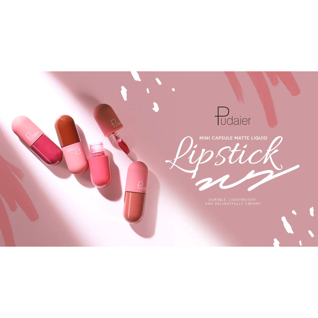  رژ لب مایع مات فوق ماندگار کپسولی پودایر شماره 900 - Pudaier matte liquid pills lipstick 