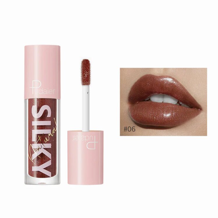 رژ لب براق (برق لب) پودایر شماره 1 - Pudaier silky lip gloss 1