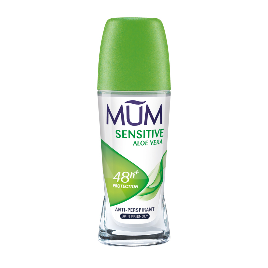  دئودورانت رول مام مدل آلوئه ورا پوست های حساس حجم 75 میلی لیتر - MUM deodorant roll SENSITIVE ALOE VERA 