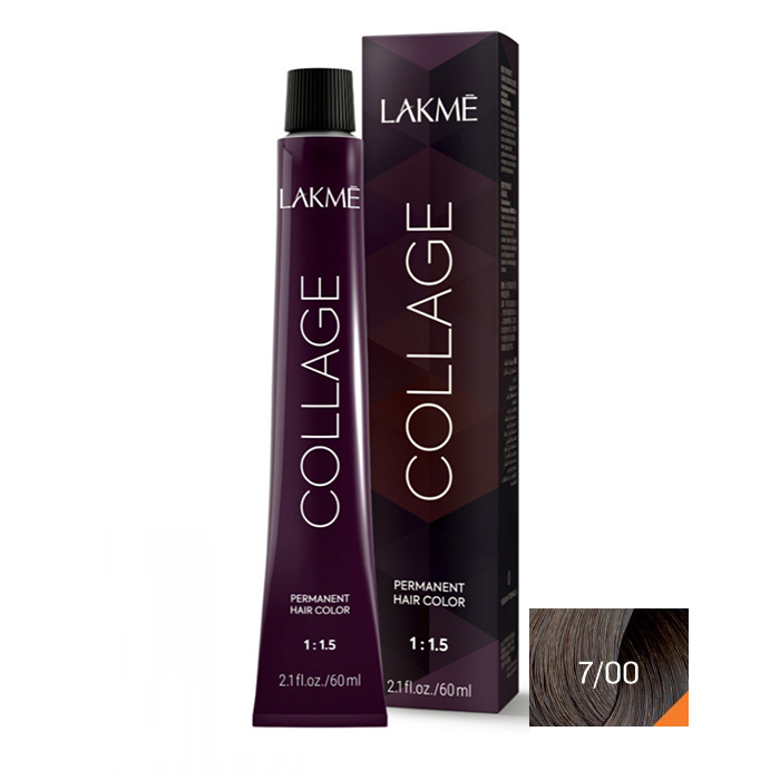 رنگ مو لاکمه سری کلاژ شماره 7/00 ( بلوند متوسط ) - Lakme Collage Hair Color