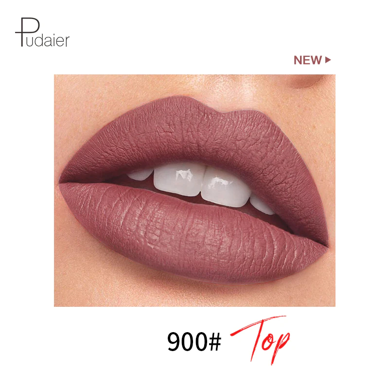  رژ لب مایع مات فوق ماندگار کپسولی پودایر شماره 900 - Pudaier matte liquid pills lipstick 