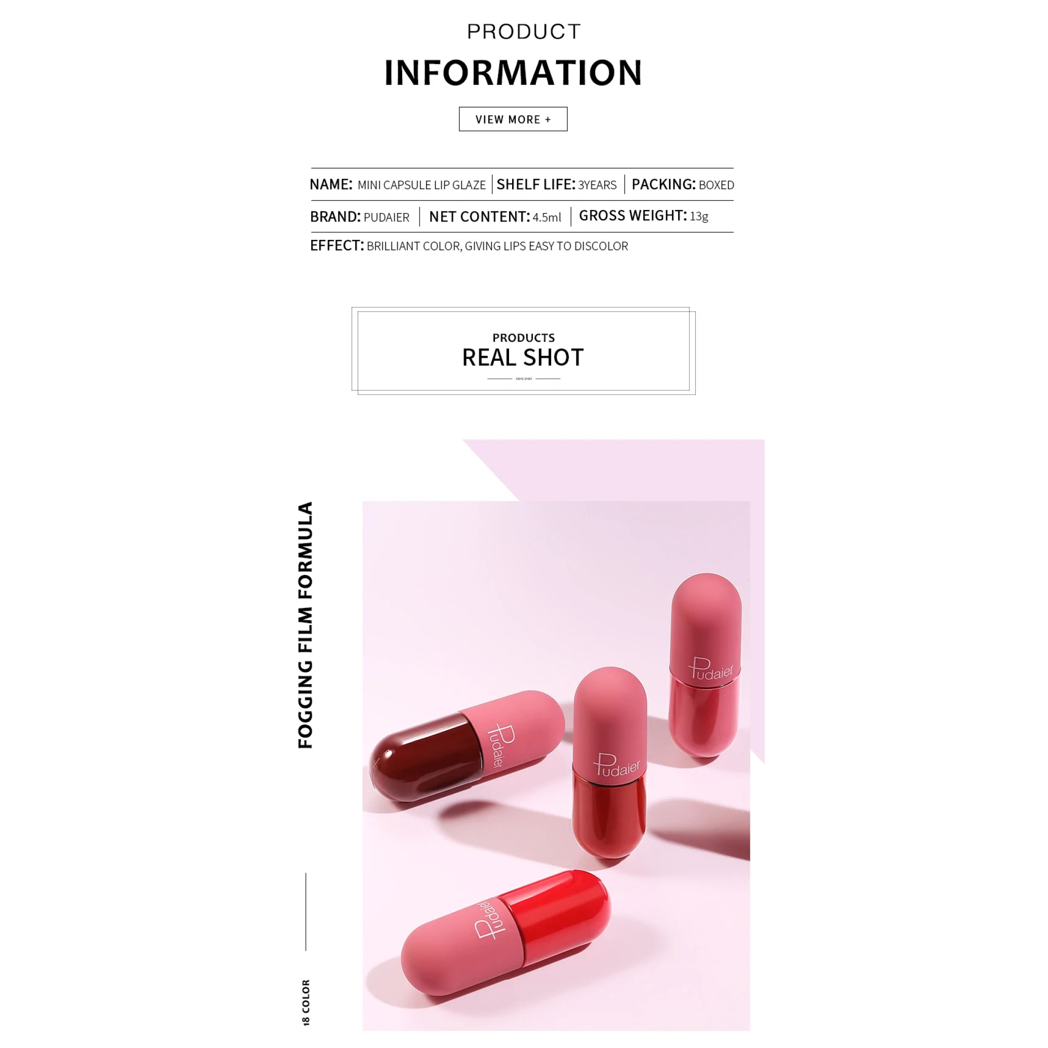  رژ لب مایع مات فوق ماندگار کپسولی پودایر شماره 900 - Pudaier matte liquid pills lipstick 