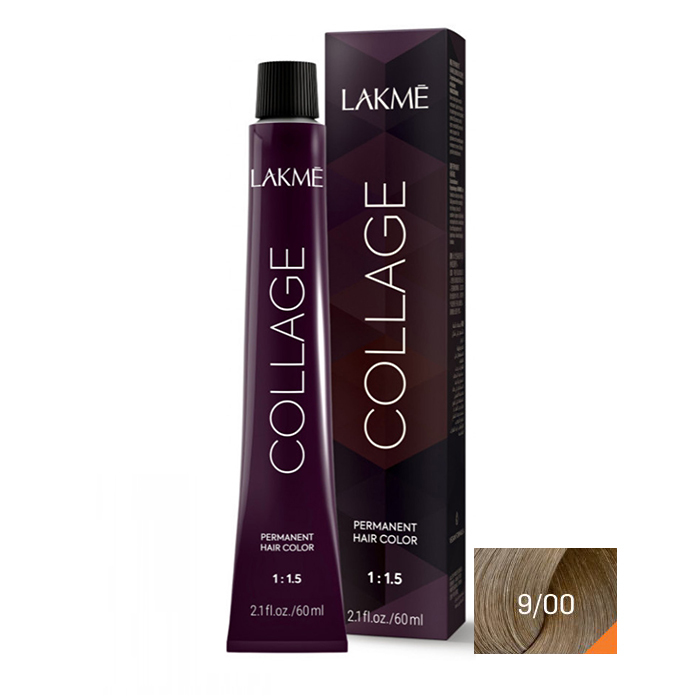 رنگ مو لاکمه سری کلاژ شماره 9/00 ( بلوند خیلی روشن ) - Lakme Collage Hair Color