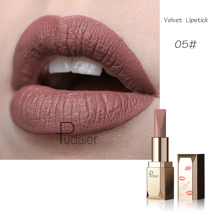  رژ لب جامد ماندگار ولوت پودایر شماره 5 - Pudaier velvet lip stick 