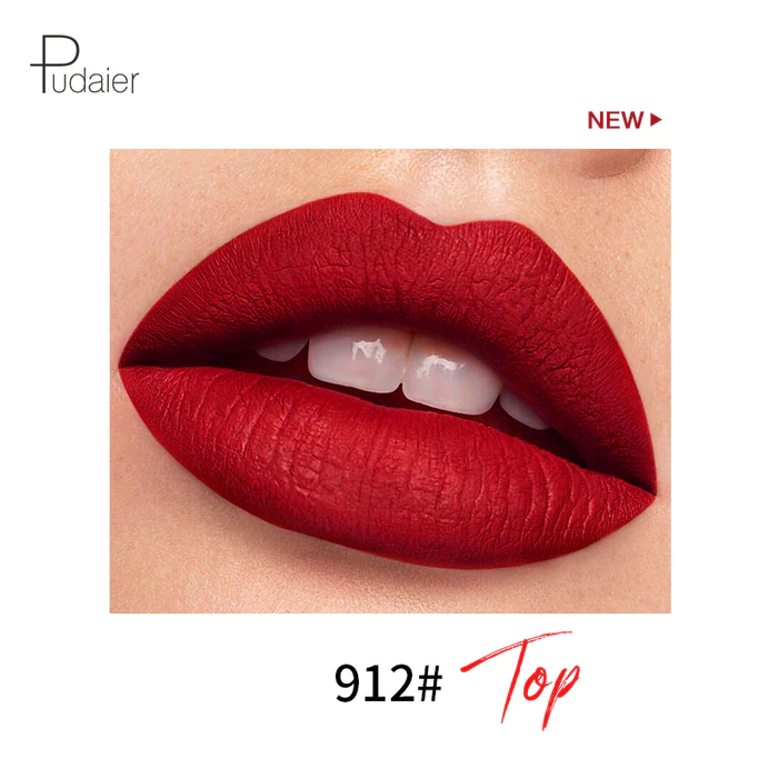  رژ لب مایع مات فوق ماندگار کپسولی پودایر شماره 912 - Pudaier matte liquid pills lipstick 