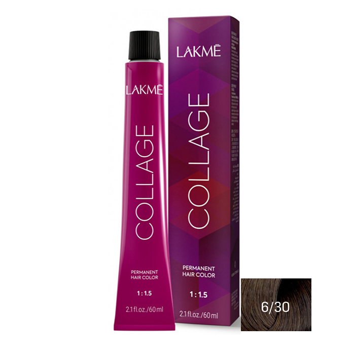 رنگ مو لاکمه سری کلاژ شماره 6/30 ( طلایی بلوند تیره ) - Lakme Collage Hair Color