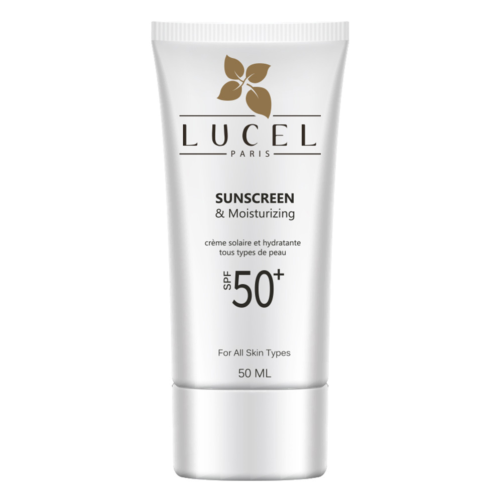  ضدآفتاب و آبرسان لوسل بی رنگ با اس پی اف 50 حجم 50 میلی لیتر - LUCEL SUNSCREEN SPF 50 